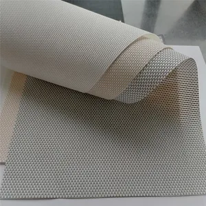 Chinese Supplier Manufacturers Woven Fire Retardant Drapery Rolls Sunscreen Customized Roller Shade Curtain Fabric