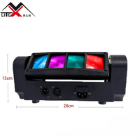 Eclairage de scène Led DMX512, 12 pièces, faisceau lumineux Portable pour Club araignée, fête, cérémonie karaoké