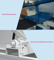 Machine de polissage et de brossage CNC entièrement automatique pour le débavurage des bords de plaques en acier inoxydable triangulaires