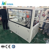 Ligne de production de tuyaux en PVC d'extrusion plastique IVIMA, machine de fabrication de tubes à deux cavités