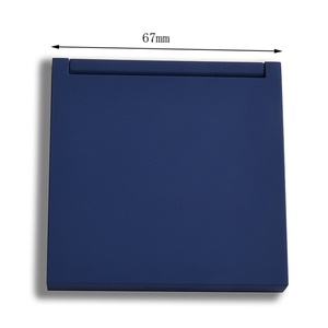 Hot Selling Square Blue Travel Pocket Foldable Cosmetic Makeup <b>Mirror</b> - Product Image 2
