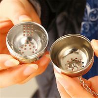 Infuseur à thé en acier inoxydable, filtre à café et épices, diffuseur en forme d'œuf, boule à thé pour la maison et la cuisine, accessoires de thé