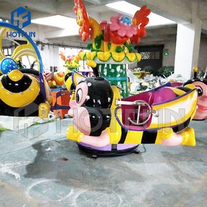 Manège Abeille Volante Rotatif pour Enfants, 8 places, en Acier et Fibre de Verre, pour Parcs d'Attractions et Jeux de Fête Foraine Intérieurs et Extérieurs - Product Image 5