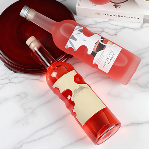 Botella de Vidrio con Forma de Mano de Ángel, 500 <span class=keywords><strong>ml</strong></span>, <span class=keywords><strong>750</strong></span> <span class=keywords><strong>ml</strong></span>, Forma Única y Creativa para Vino, Licor, Vodka, Brandy, Envase para Bebidas con Tapón de Corcho - Product Image 1