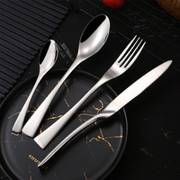 Ensemble de cuillères de cuisine en acier inoxydable plaqué or, design populaire KAYA, cuillères personnalisées, couteau à steak