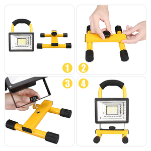 ไฟ LED 60W แบบพกพาแบบชาร์จไฟได้ไฟสปอร์ตไลท์กันน้ำแบตเตอรี่ขับเคลื่อนไฟฉายโคมไฟทำงานกลางแจ้ง WD-9 - Product Image 2