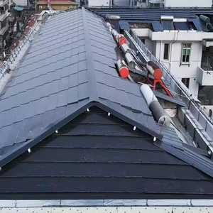 Tuile solaire BIPV à double vitrage, panneau de toiture opaque en silicium monocristallin pour la rénovation des toits - Product Image 6
