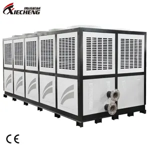 High Efficient Industrial Air Cooling Chiller Air Cooled Screw Chiller For Plastic Processing