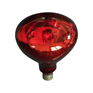 赤外線ランプR125加熱ランプ赤外熱ひよこペット動物成長ランプ赤電球付き