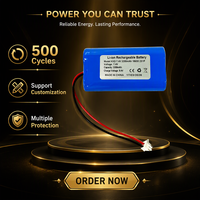Paket Baterai Li-Ion INR18650 2S1P 7.4V 7.2V 3200mAh dengan JST atau CP-01102010