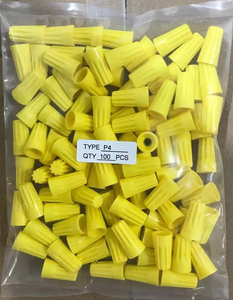Bornier à vis isolé <span class=keywords><strong>électrique</strong></span>ment Kaixiang P4, couleur jaune, pour connecteurs, ignifuge, 600V, nickelé - Product Image 3