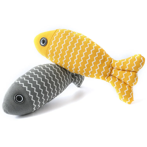 Qbellpet üretici toptan peluş kedi oyuncaklar dalga balık nane kedi kendini Hi evcil hayvan için peluş oyuncaklar - Product Image 6