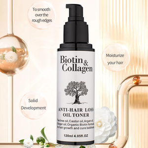 ワイズキング ビオチン 育毛ヘアオイルセラム 120ml アルガンエキス配合 男女兼用 ヘアケア 頭皮ケア くせ毛防止 - Product Image 1