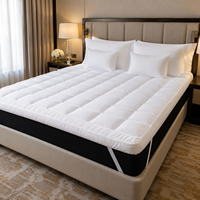 Protège-matelas 3D anti-allergique en tissu Snowdown pour hôtel, housse de lit ajustée pour les clients sensibles
