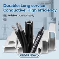 0,6/1KV Aluminium Einzel- oder 1-5-adriges 25mm 70mm 95mm² 185mm Luftbündelkabel ABC-Kabel Duplex-Service Oberirdische Stromversorgungsleitung