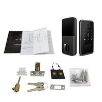 Serrure de porte numérique électrique étanche avec application TTlock, empreinte digitale, code et RFID pour pêne dormant et portail