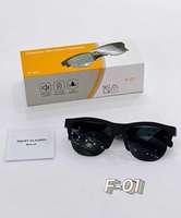 Lunettes de soleil intelligentes F01 pour sports de plein air, sans fil, anti-lumière bleue, étanches, monture tendance, pour la course à pied et le cyclisme