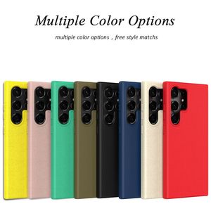Coque de téléphone magnétique en paille de blé pour Samsung S24 housse mate en TPU souple Ultra écologique pour Galaxy S25 S23 Plus S22 <span class=keywords><strong>S21FE</strong></span> - Product Image 6
