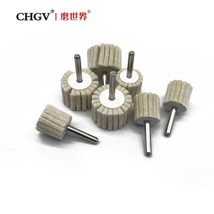 Ruedas pulidoras de fieltro de lana Fregona pulidora Vástago de 6mm para herramientas rotativas metalúrgicas Ruedas Brocas Amoladora eléctrica No Revi - Product Image 3