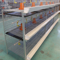 Meilleur Prix Cages à Poulets de Type H par Étage en Plastique pour Usage Domestique, Cages en Batterie pour Poulets de Chair