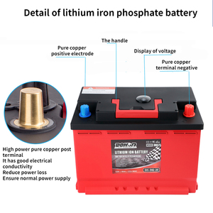 Batería de Iones de Litio de 12 Voltios y 1800 mAh para Automóvil, Batería de Litio para Auto, 12v 60ah - Product Image 4