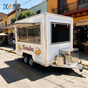 Chariot de vente de crème glacée, <span class=keywords><strong>caravane</strong></span> mobile, remorque de restauration rapide, chariot à hot-dogs, chariot à churros, chariot à café, chariot à maïs doux, remorque de cuisine mobile - Product Image 6