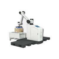 Robot de palettisation collaboratif mobile, bras robotique automatique pour l'empilage de cartons et de caisses, palettiseur pour ligne d'assemblage d'emballage