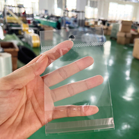 Sacs en plastique transparents autocollants avec trou de suspension pour cartes, pochettes d'emballage en plastique OPP transparentes à fermeture hermétique