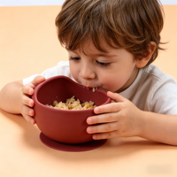 Silikon-Baby-Fütterungsschale mit Saugnapf, BPA-freie Schüssel für Kleinkinder und Kinder ab [Anzahl] Monaten