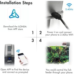 Alexa — distributeur de nourriture pour poissons à sortie réglable, automatique, minuterie pour Aquarium, système de contrôle vocal via application - Product Image 4