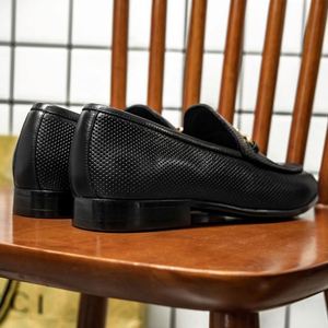 Chaussures Oxford de ville pour hommes 2025 de haute qualité, à bout pointu, en cuir véritable respirant, légères, pour l'été et les mariages - Product Image 3