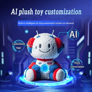 Jouet en peluche personnalisable AI Conception d'échantillons de brouillon Mascotte d'entreprise Poupée en coton Marionnette à main Jouets en peluche Personnalisation - Product Image 2