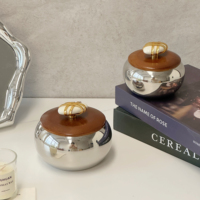 Vente en gros d'usine, pots à sucre en acier inoxydable de luxe, rangement pour le thé et les décorations du Ramadan, utilisation en cuisine