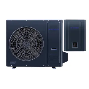 2024 EU R32 DC Inverter EVI 8-30KW split air to water heat pump water heater for heating cooling with remote control