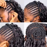 Extensions de cheveux humains bouclés birmans pas chers, 100 % naturels, pour tresses vietnamiennes, effet plume, pour tressage au crochet