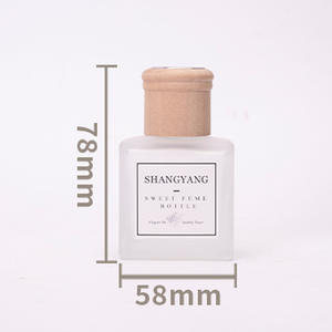 120ml Embossed <b>Glass</b> Diffuser Bottles Essential Oil Containers with Cork Caps Matte Finish Decorative <b>Glass</b> <b>Jars</b> - Product Image 3