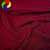Velours coréen métallisé uni en polyester de 54 pouces, meilleure qualité de tissu de WS-5000M modèle en micro velours métallique pour robe, vente en gros