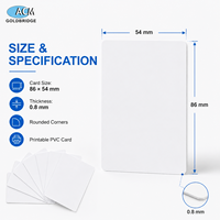 Échantillon Gratuit Carte RFID PVC Intelligente Sans Contact ISO14443A 13.56MHz F08 pour Système de Contrôle d'Accès de Serrure de Porte d'Hôtel Vente en Gros