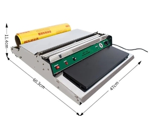 Supermarket <b>Fresh</b> <b>Vegetables</b> & Fruits Packaging Machine Plastic Wrap Baler Film Sealing Wrapping Machinery - Product Image 2