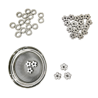 Accessoire à thé en acier inoxydable de qualité alimentaire, design personnalisé, inspiré des fleurs de cerisier, pour tamisage du matcha, perles pour poudre de matcha sans grumeaux