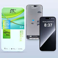 Penggantian Layar LCD Ponsel JK untuk iPhone 16 Pro Max Layar Berkualitas Tinggi Perakitan Digitizer Sentuh Suku Cadang Perbaikan LCD