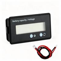 HGCX254 Universal 12 hingga 72V Baterai Lithium Asam Timbal Indikator Kapasitas Voltmeter Layar Digital LCD Sepeda Motor Listrik