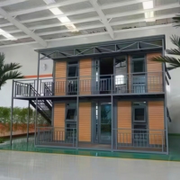Villa préfabriquée moderne de luxe extensible et pliable en acier, conteneur habitable portable de 20FT/40FT, type mini-maison ou maisonnette pour grand-mère, fabriquée en Chine