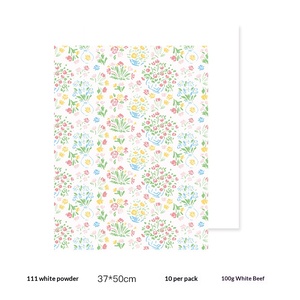 New Fresh Flower Packaging <b>Paper</b> Grass Flower Fresh Hand drawn Fragrant Packaging <b>Paper</b> Floral Packaging <b>Paper</b> - Product Image 4