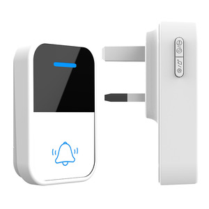 433mhz <b>Wireless</b> Doorbell Smart Home Self Powered Door Bell Outdoor Waterproof Button 38 Music Melodies Long Receiving Distance - Product Image 1
