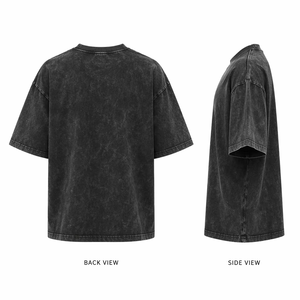 T-shirt personnalisé avec impression 3D en relief, coton lourd 280 g/m², style gothique streetwear, tee-shirt graphique surdimensionné DTG pour marque de vêtements - Product Image 2