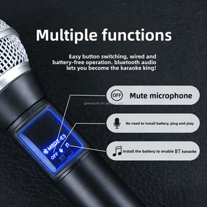 Microfono Dinamico Professionale GAM-E3 Cablato, Robusto e Resistente con Accompagnamento Bluetooth per Karaoke, Streaming dal Vivo e Palcoscenico - Product Image 4