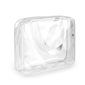 Individuelles Logo, Mindestbestellmenge 3 Stück, transparente Tragetasche, wasserdichte Kosmetiktasche, strapazierfähige PVC-Reisetasche, transparente PVC-Kosmetiktaschen - Product Image 1