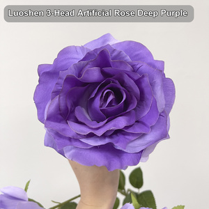 Bulk Faux Rose Spray 3 <strong>Flower</strong> Heads Silk Look Fake Rose Branch Artificial Rose Silk Rose For Home Vase Floral Arrangement - Product Image 4