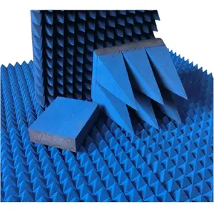 Mikrowellen absorbieren des Material emc Pyramiden absorber für schall dichte Kammer